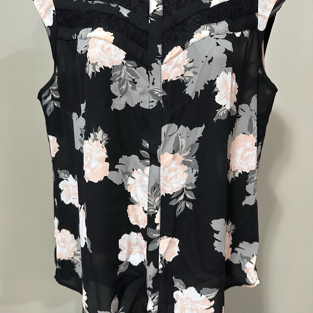 Candie's Black and Pink Blouse